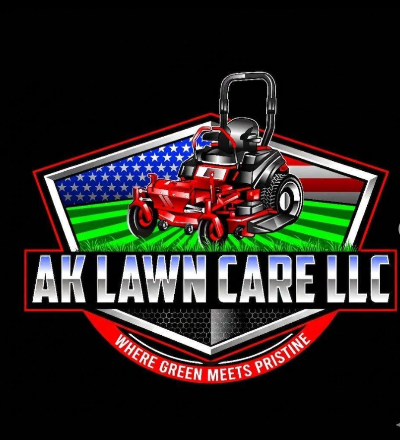 AK Lawn Care LLC logo — where green meets pristine
